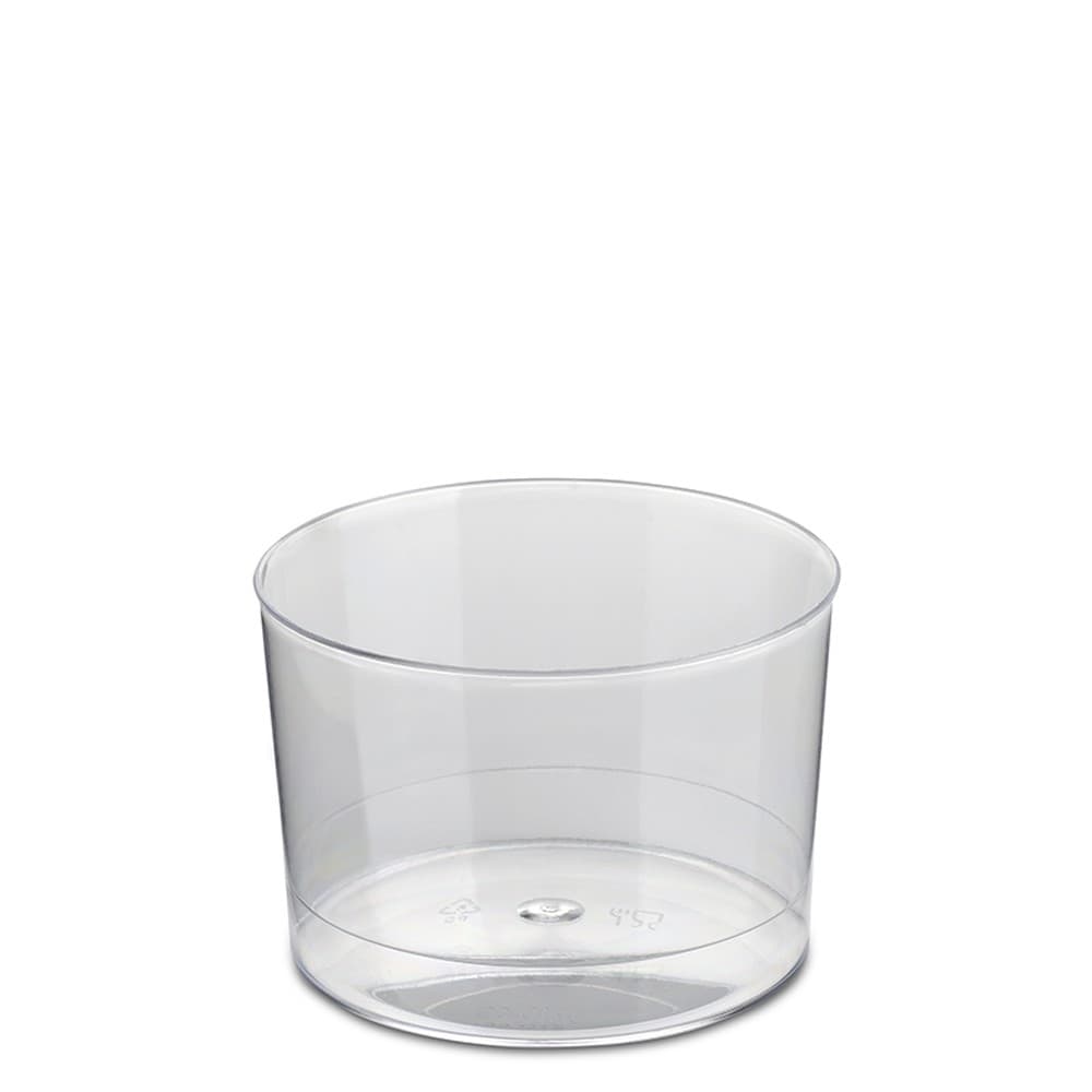 Vaso plástico rígido para vino - chato/zurito (20 uds)